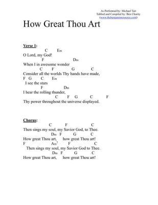 how great thou art chords key of d how great thou art is a hymn that has been sung for over a century