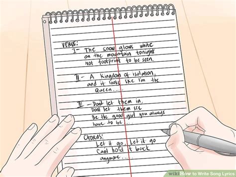 how to write music lyrics